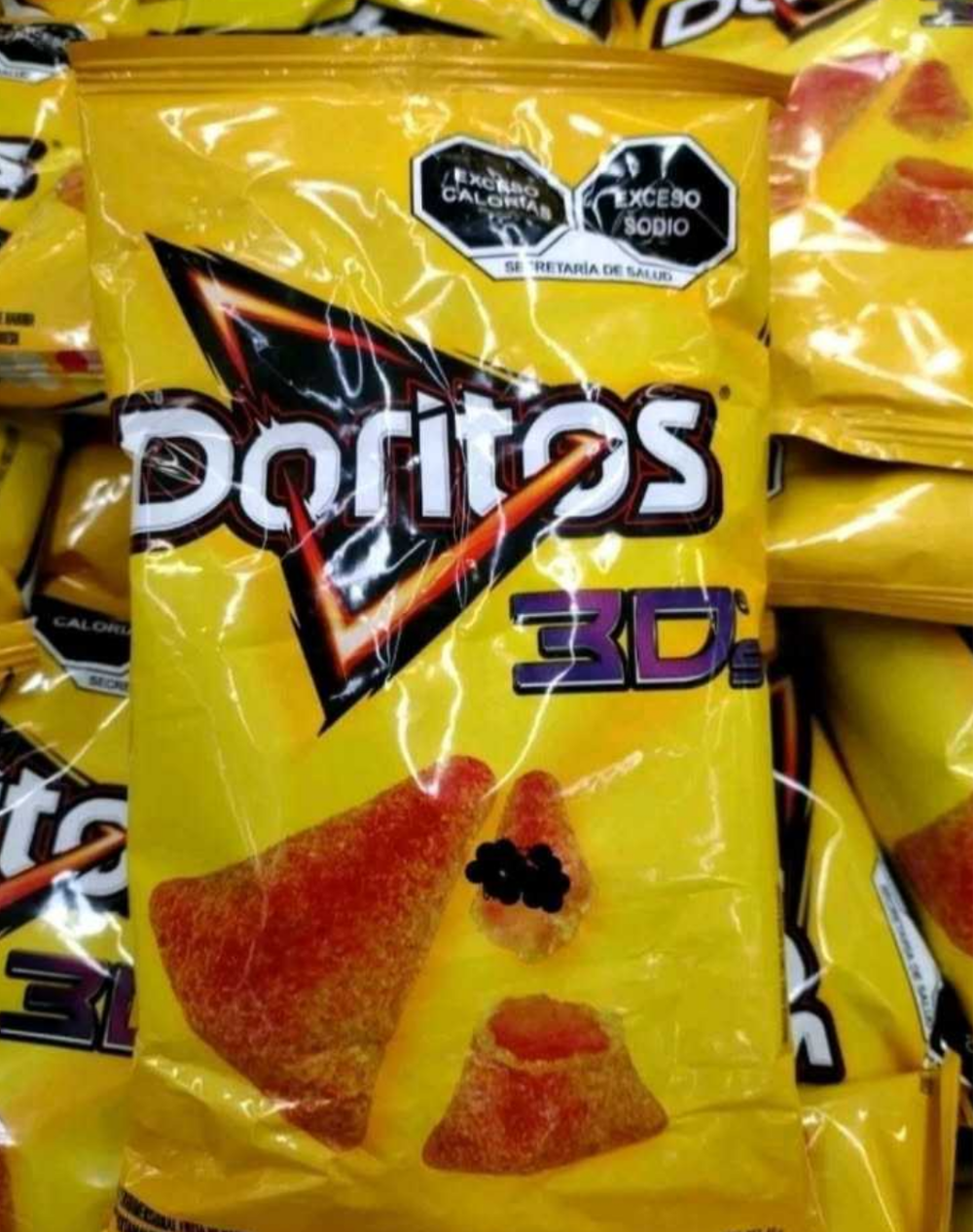 5X DORITOS 3D QUESO MEXICAN CHIPS - 5 BAGS OF 40g EACH - FREE SHIPPING