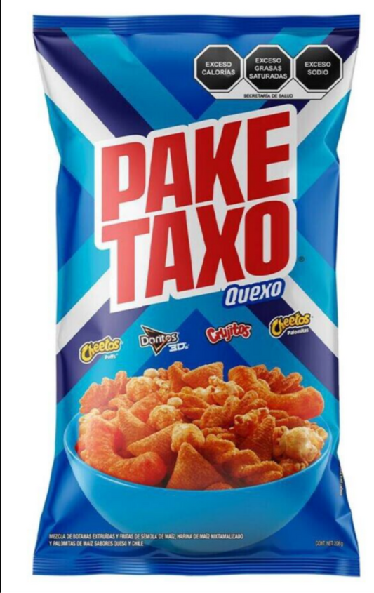 SABRITAS PAKE TAXO QUESO MEXICAN CHIPS - 6 BOLSAS DE 41g c/u - FREE SHIPPING