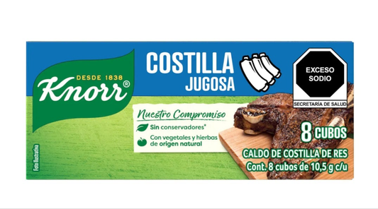 3X KNORR COSTILLA JUGOSA SAZONADOR ( JUICY RIB SEASONING )3 BOXES FREE SHIPPING