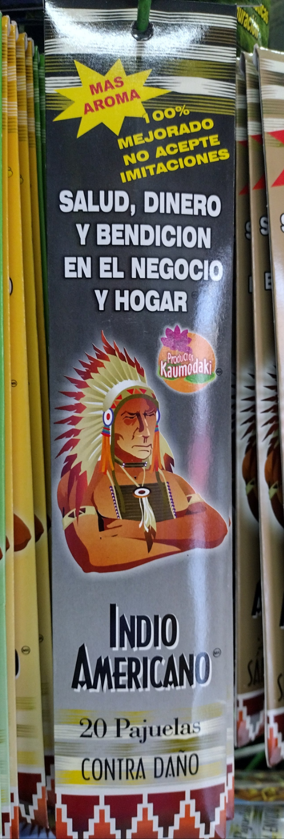 3X INDIO AMERICANO INCIENSO CONTRA DANO - 3 CAJAS DE 20 PAJUELAS C/U - ENVIO GRATIS