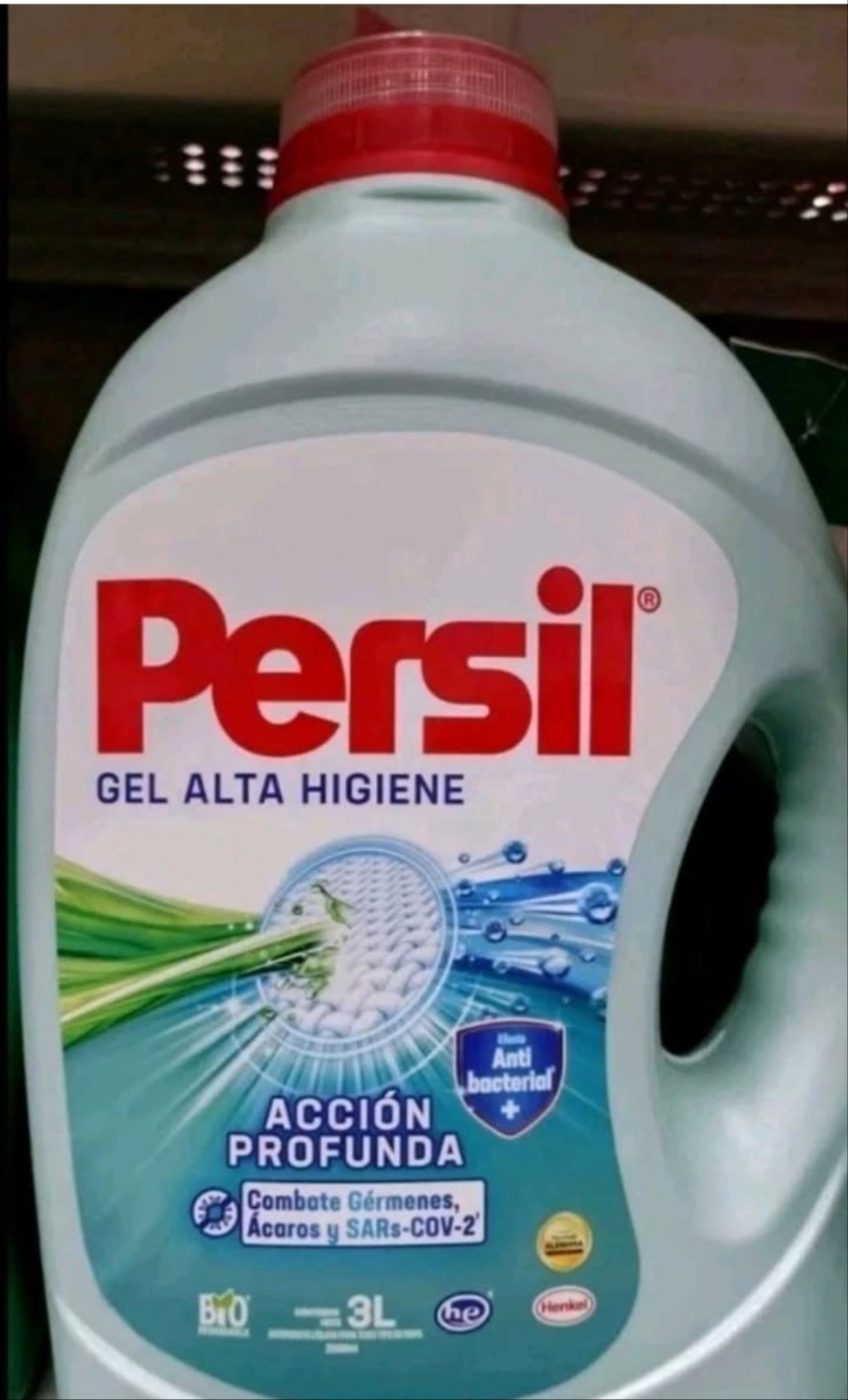 PERSIL LIQUID DETERGENT / DETERGENTE LIQUIDO ALTA HIGIENE - 1 BIG 3 LITER (101 ounces) BOTTLE - FREE SHIPPING