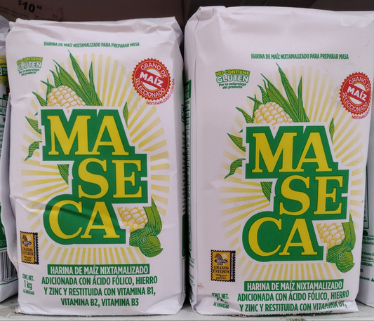 4X MASECA HARINA DE MAIZ / CORN FLOUR - 4 BAGS OF 1 KILO (35.3 oz ) EACH - FREE SHIPPING