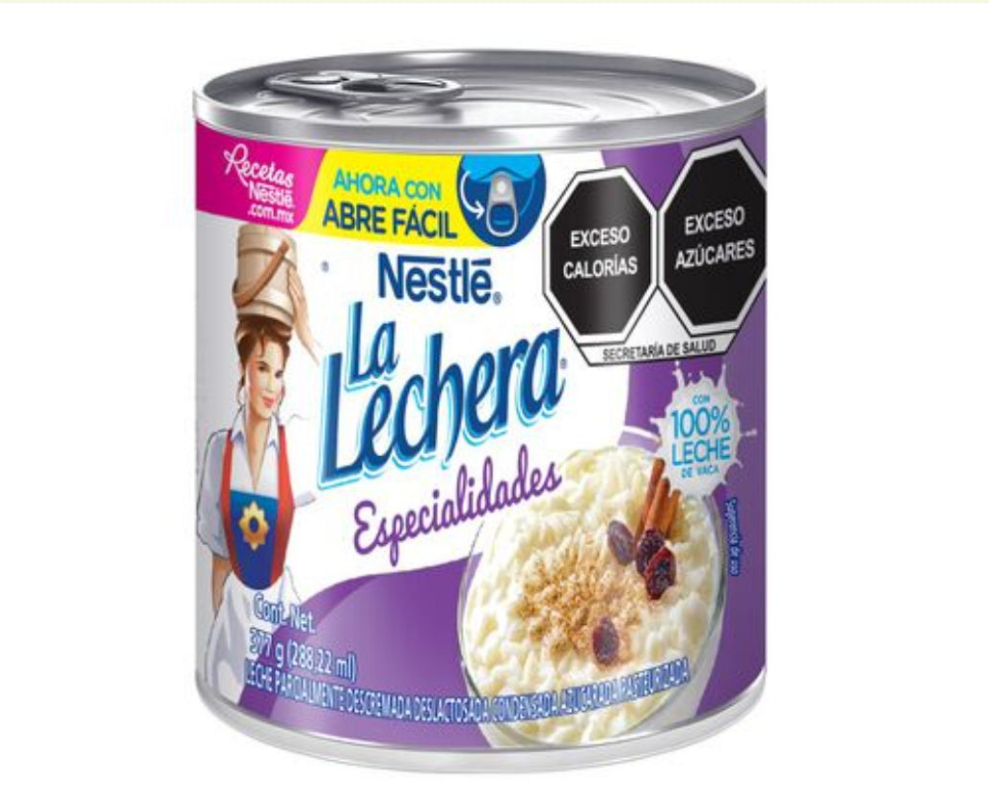 NESTLE LA LECHERA LECHE CONDENSADA DESLACTOSADA / LACTOSE FREE CONDENSED MILK - 6 CANS OF 370g EACH