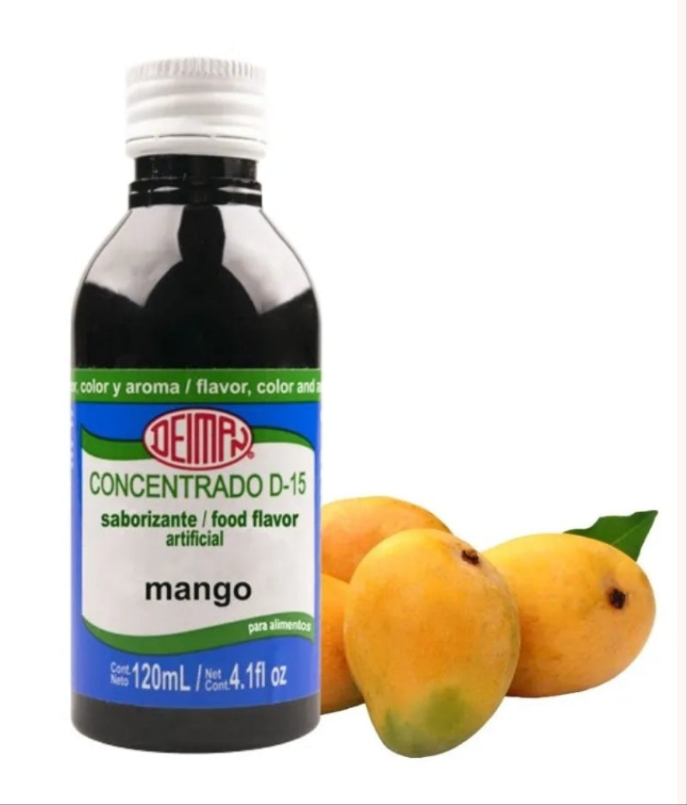 DEIMAN MANGO SABORIZANTE CONCENTRADO / MANGO  FLAVOR CONCENTRATE - 2 BOTTLES OF 120ml EACH - FREE SHIPPING