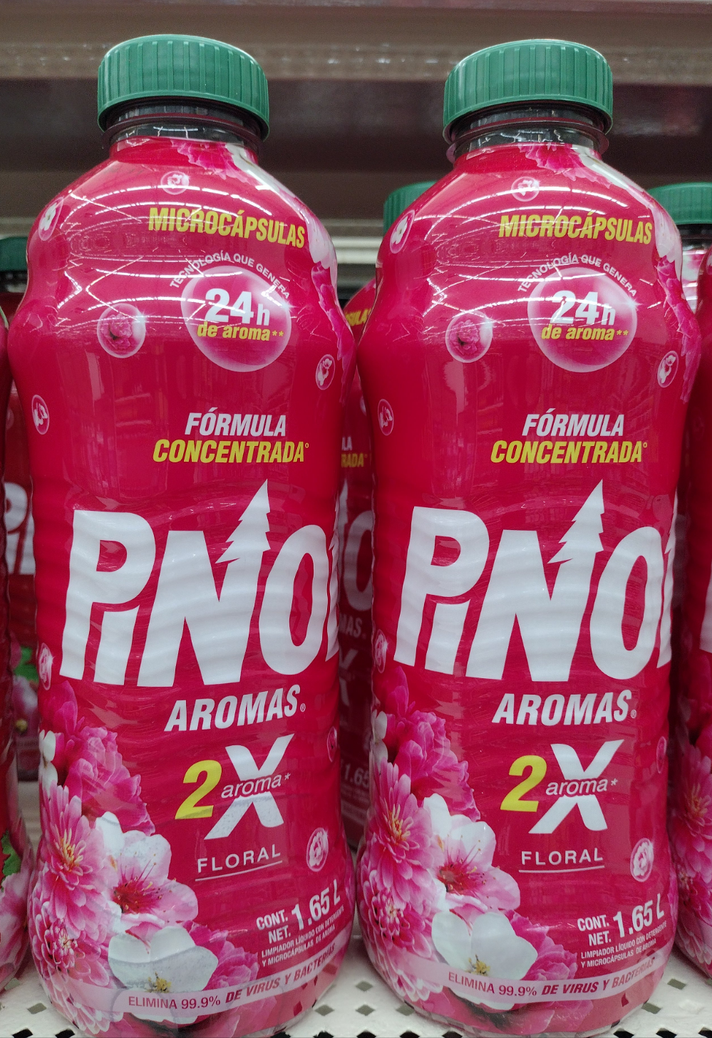 PINOL AROMAS THERAPY LOVE LIMPIADOR - LOVE HOUSEHOLD CLEANER - 2 BOTTLES OF 1.65 LITERS (56 ounces) EACH - FREE SHIPPING