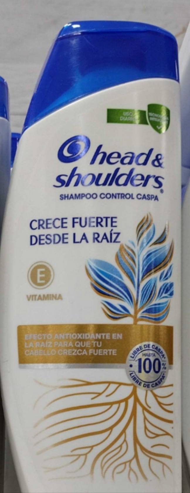 HEAD AND SHOULDERS CRECE FUERTE SHAMPOO  / STRONG GROWTH SHAMPOO - 3 FRASCOS DE 180ml C/U - ENVIO GRATIS