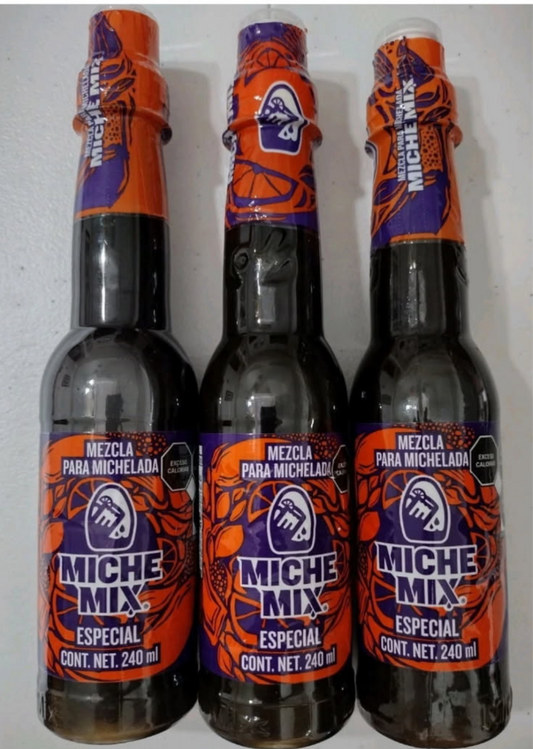 9X MICHE MIX ESPECIAL NON-ALCOHOL MICHELADA MIX - 9 BOTTLES OF 240ml EACH - FREE SHIPPING