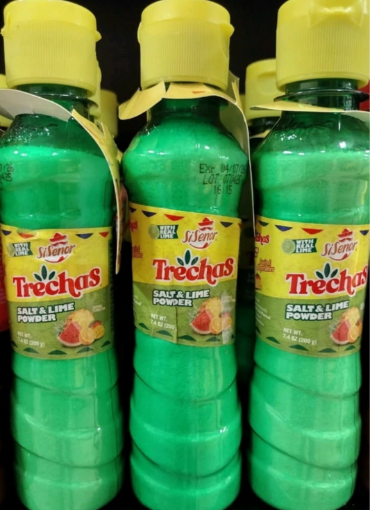 3X TRECHAS SALIMON CHILI POWDER - 3 BOTTLES 7.4 OUNCES EACH - FREE SHIPPING