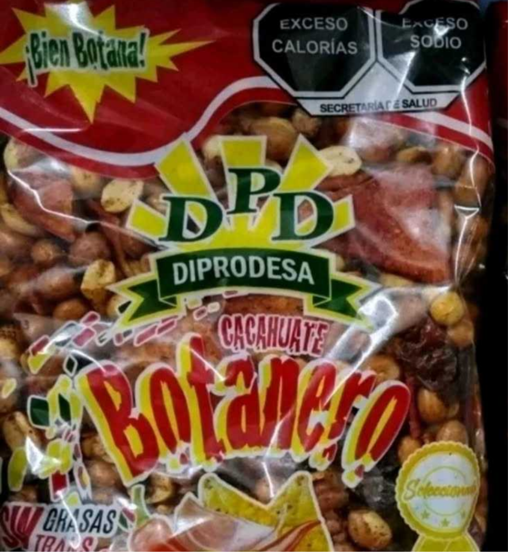 2X DPD CACAHUATE BOTANERO MEXICANO / HOT AND SPICY MEXICAN PEANUTS - 2 BIG BAGS OF 902g EACH - FREE SHIPPING