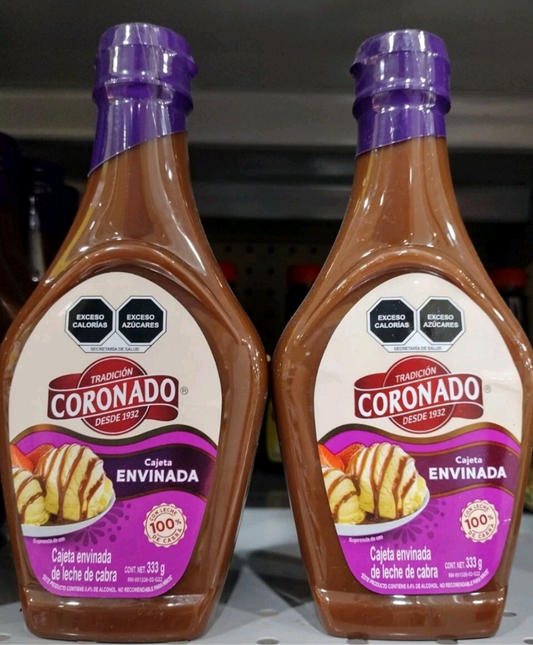 CORONADO CAJETA ENVINADA / GOAT MILK CARAMEL - 2 BOTTLES OF 333g - FREE SHIPPING