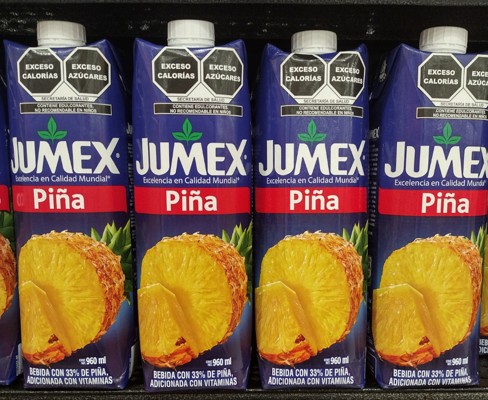 JUMEX JUGO PINEAPPLE JUICE ( SABOR PINA ) - 4 CONTAINERS OF 32.5 OUNCES (960ml) EACH - FREE SHIPPING