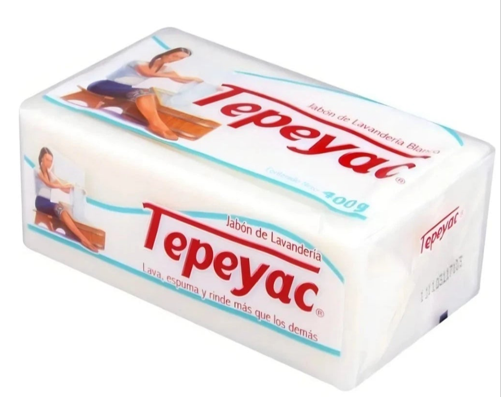 Tepeyac Laundry Soap Bars ( Jabon Blanco De Barra ) 4 Of 400g Ea -Free Shipping