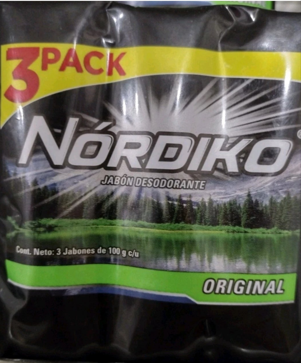 NORDIKO JABON DE BARRA / NORDIKO FRESH SCENT SOAP - 3 BARRAS DE 100g CADA UNO - FREE SHIPPING