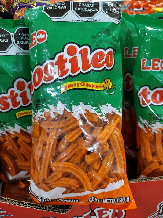 TOSTILEO MEXICAN CHIPS - 4 BIG BAGS OF 190g EACH - FREE SHIPPING