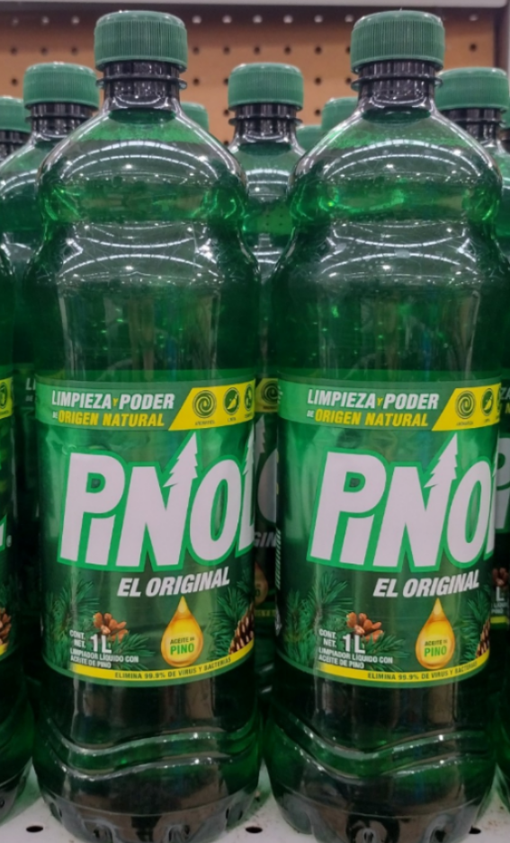 PINOL EL ORIGINAL LIMPIADOR - PINE CLEANER - 2 BOTTLES OF 1 LITER EACH - FREE SHIPPING