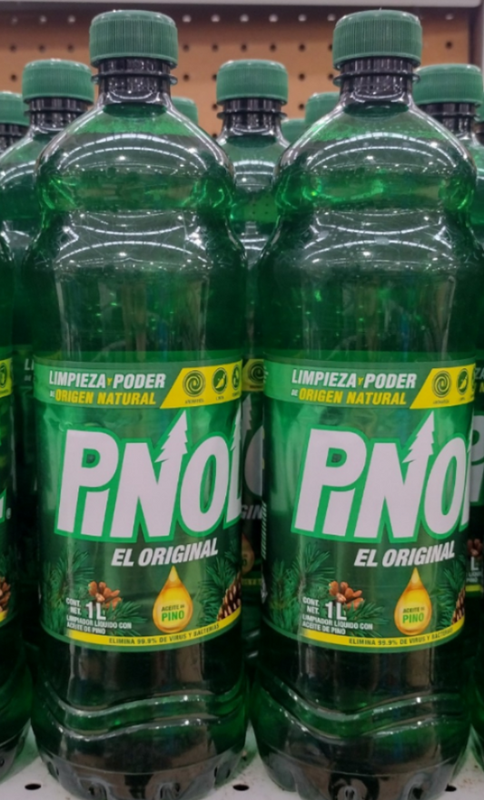 PINOL EL ORIGINAL LIMPIADOR - PINE CLEANER - 2 BOTTLES OF 1 LITER EACH - FREE SHIPPING