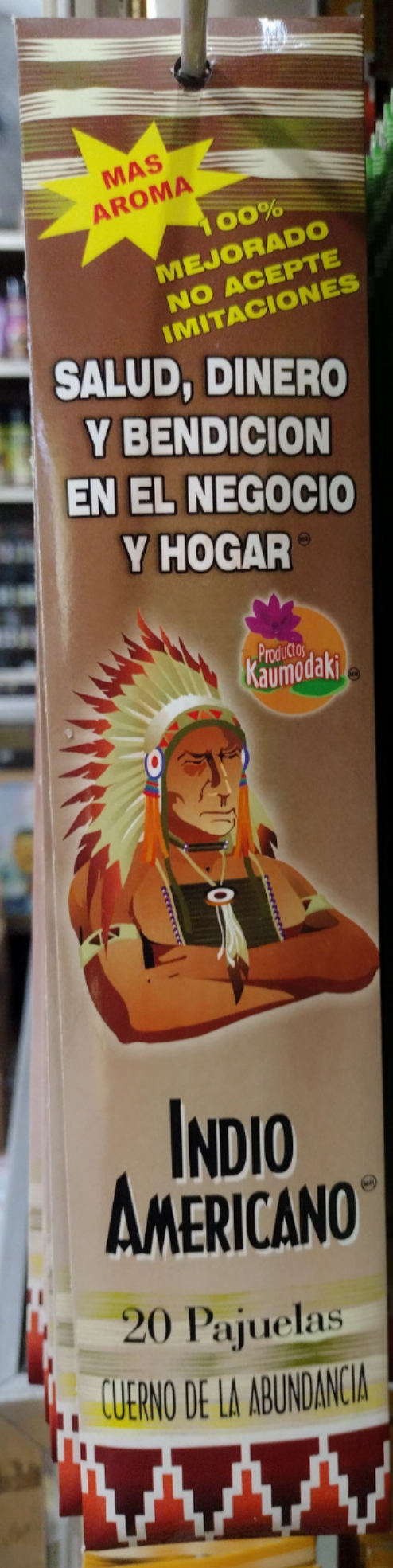 INDIO AMERICANO INCIENSO CUERNO DE LA ABUNDANCIA / CORNUCOPIA OF ABUNDANCE INCENSE - 3 CAJAS DE 20 PAJUELAS C/U - ENVIO GRATIS