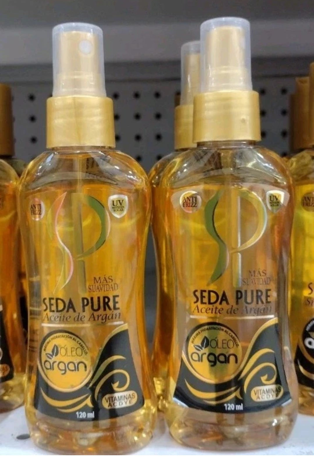 2X SEDA ACEITE ARGAN / PURE ARGAN OIL - 2 BOTTLES OF 120ml EACH - FREE SHIPPING / ENVIO GRATIS
