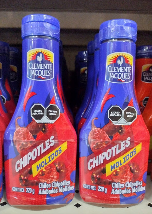 2X CLEMENTE JACQUES SALSA CHIPOTLE ADOBADOS MOLIDOS / CRUSHED CHIPOTLE PEPPERS IN ADOBO SAUCE - 2 BOTTLES OF 220ml EACH - FREE SHIPPING