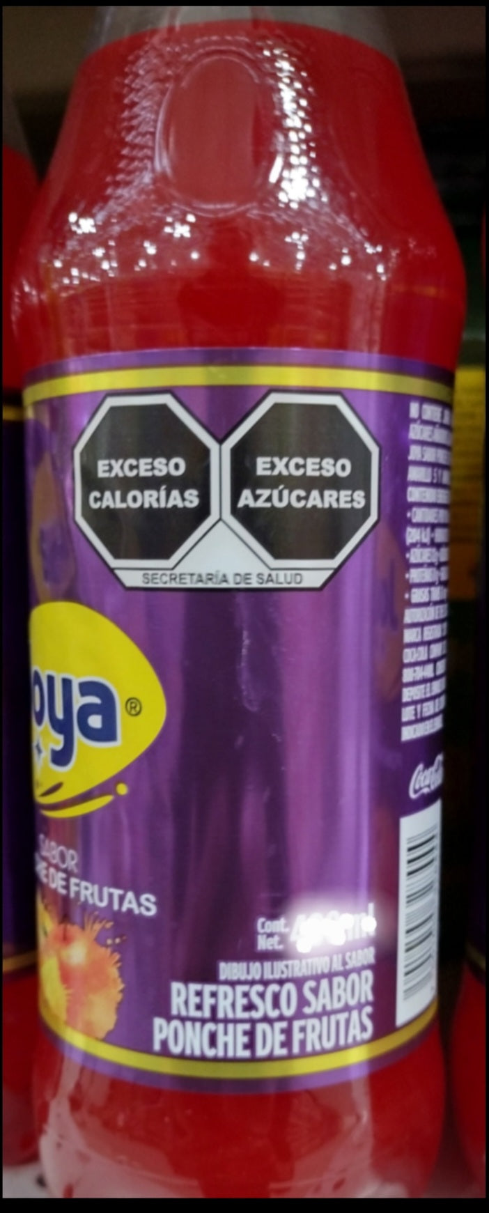 12X JOYA SABOR FRUTA REFRESCO AUTENTICA MEXICANA / MEXICAN JOYA FRUIT PUNCH FLAVOR SODA - 12 BOTTLES OF 600ml (20.3 oz) EACH - FREE SHIPPING