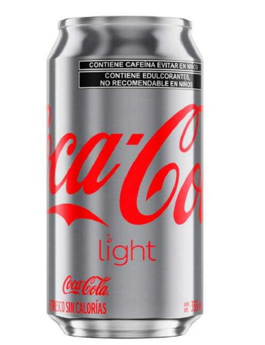 12X COCA COLA LIGHT - 12 CANS of 355ml EACH - FREE SHIPPING