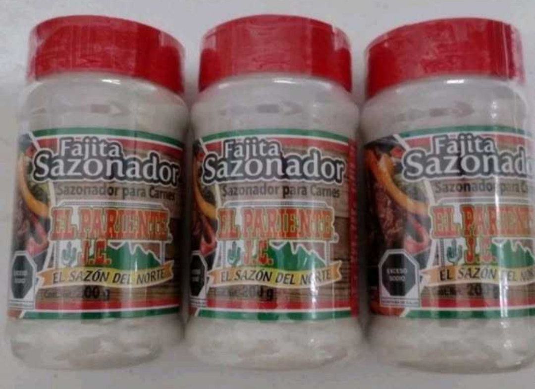 3X EL PARIENTE FAJITA SAZONADOR MEXICANO PARA CARNE / MEXICAN BEEF FAJITA SEASONING - 3 FRASCOS DE 7oz CADA UNO