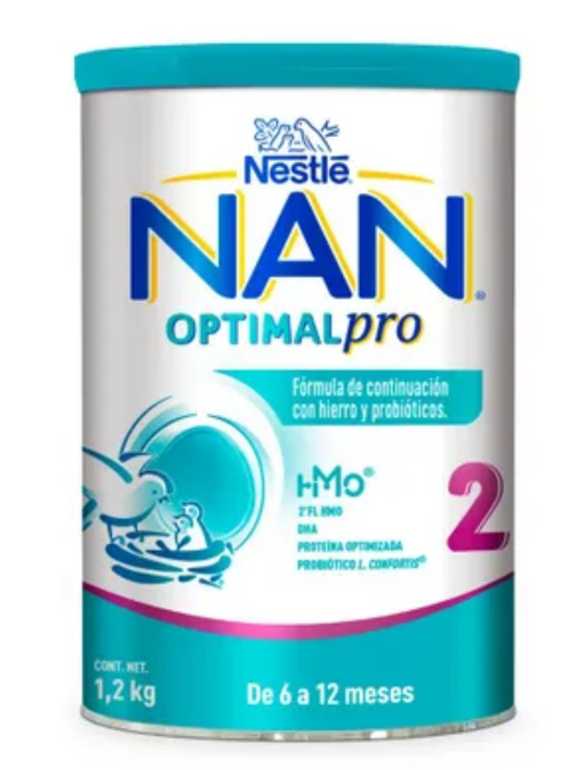 NESTLE NAN OPTIPRO 2 -  BIG CAN OF 42.3 OUNCES (1.2 KILOS) EACH - FREE SHIPPING