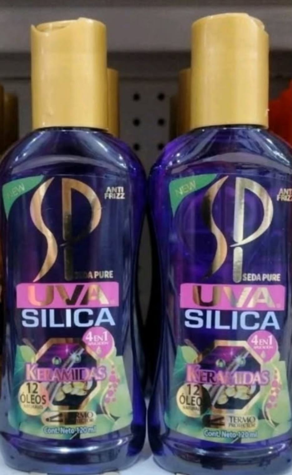 2X SEDA PURE UVA SILICA KERAMIDAS 12 OLEOS THERMO - 2 DE 120ml c/u - FREE SHIPPING