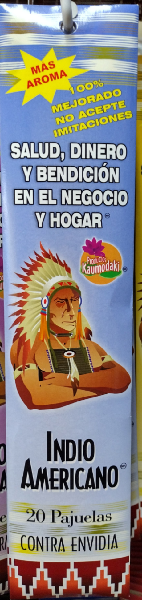 INDIO AMERICANO INCIENSO CONTRA ENVIDIA / HELPS AGAINST JEALOUSY INCENSE - 3 CAJAS DE 20 PAJUELAS C/U - ENVIO GRATIS