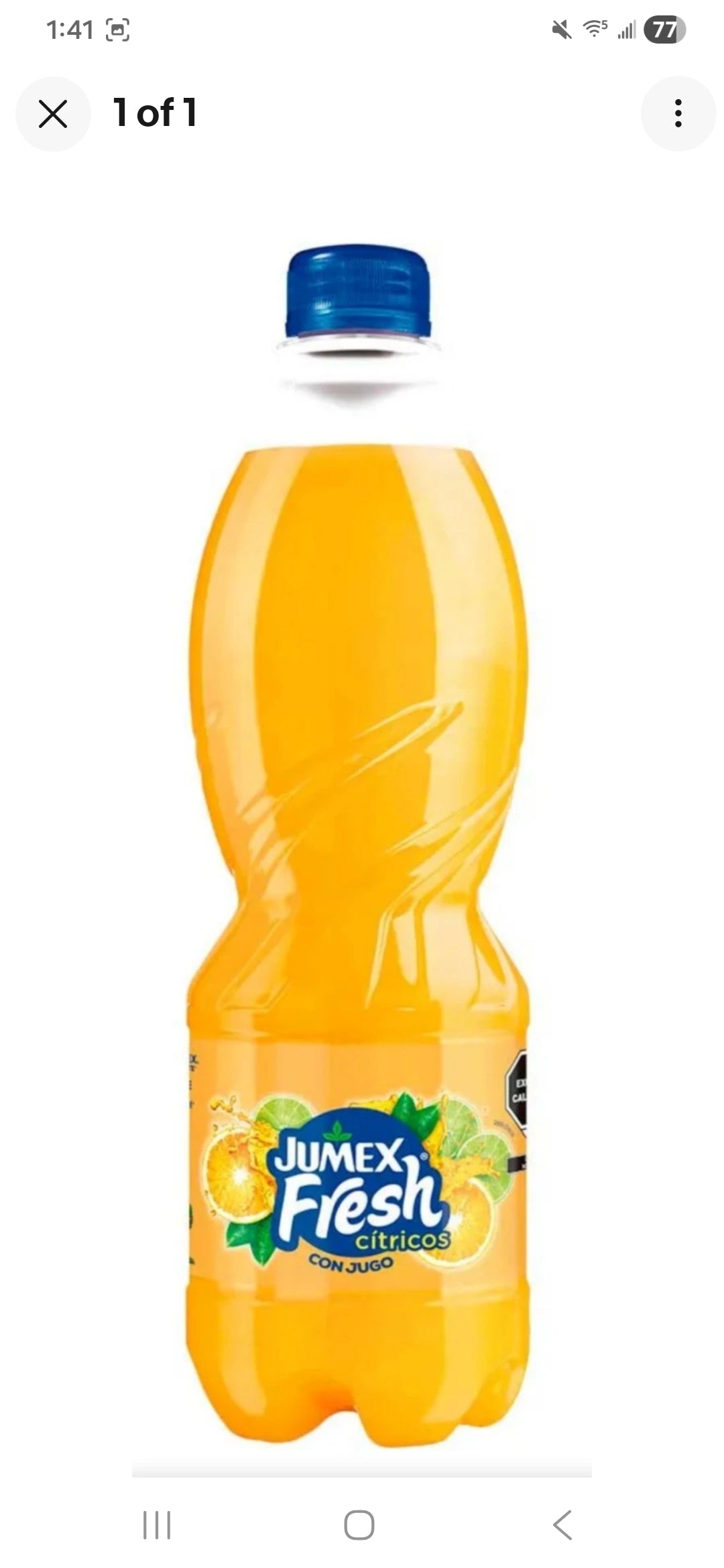 12X JUMEX JUGO CITRICO SABOR NARANJA / ORANGE FLAVOR DRINK - 12 BOTTLES OF (20.3 OUNCES) EACH - FREE SHIPPING