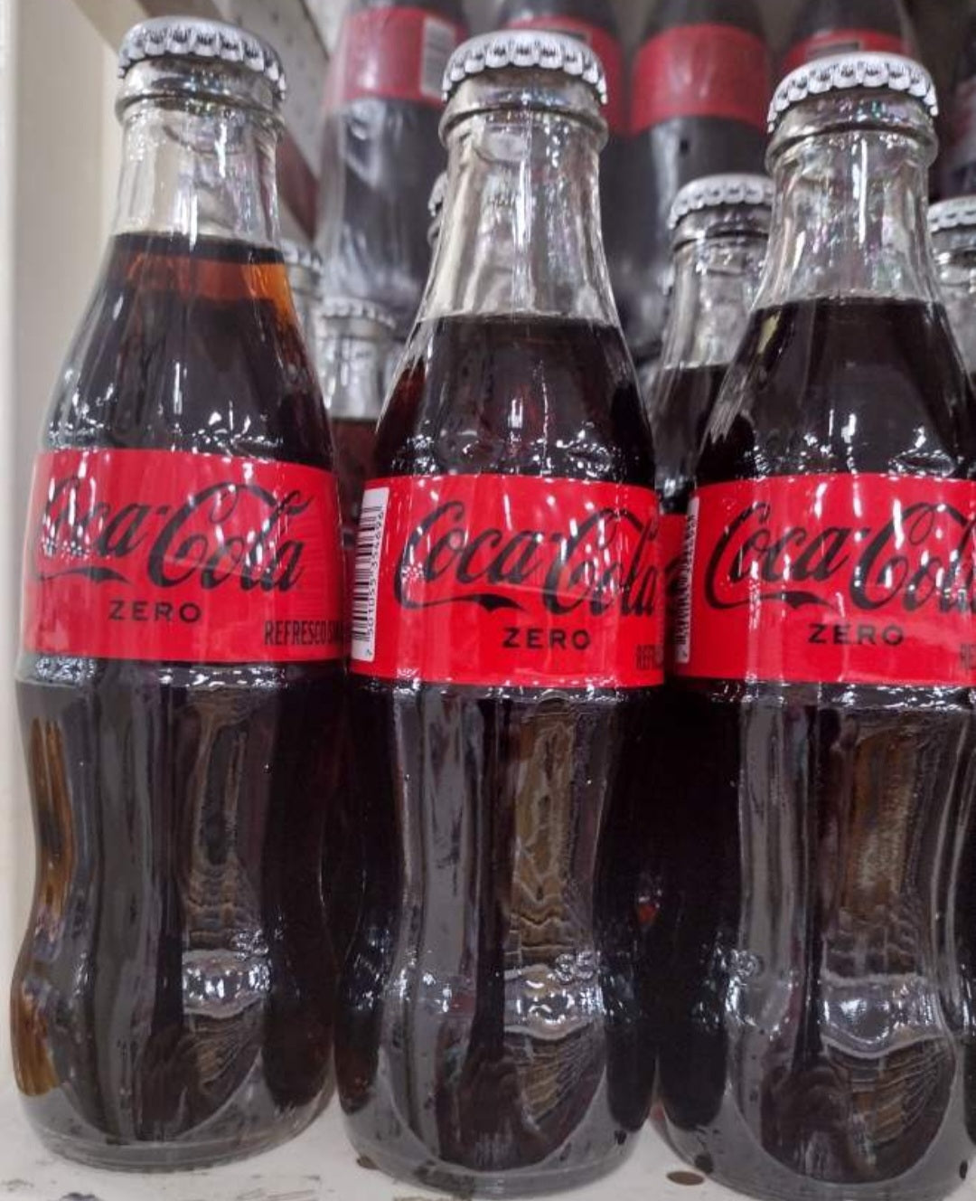 COCA COLA MEXICANA SIN AZUCAR / MEXICAN SUGAR FREE SODA - 12 GLASS BOTTLES OF 235ml EACH - FREE SHIPPING