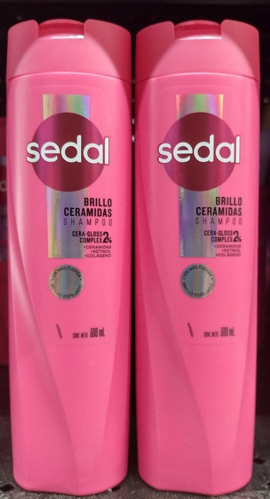 SEDAL CERAMIDES ( CERAMIDAS ) SHAMPOO - 2 BOTTLES OF 300ml EACH - FREE SHIPPING