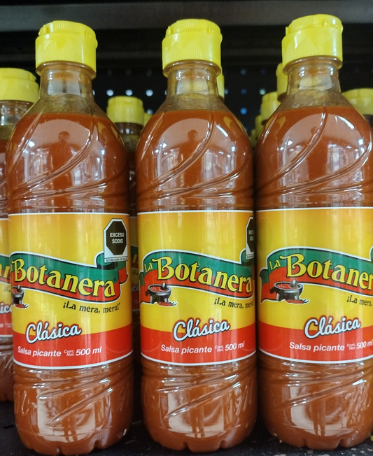 3X LA BOTANERA SALSA CLASICA / CLASSIC SALSA - 3 BOTTLES OF 500ml (16.9 oz) EACH - FREE SHIPPING