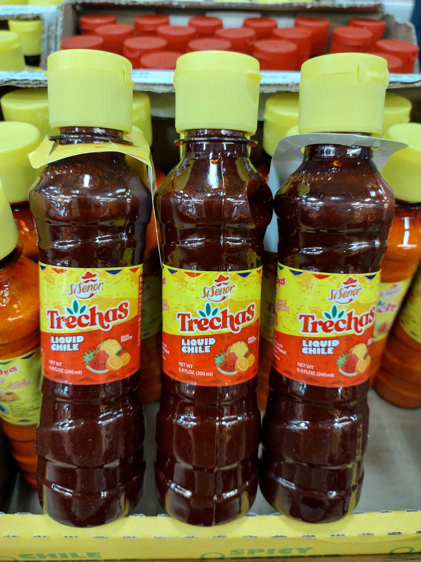 TRECHAS CHAMOY LIQUID CHILI - 3 BOTTLES 6.8 OUNCES EACH - FREE SHIPPING