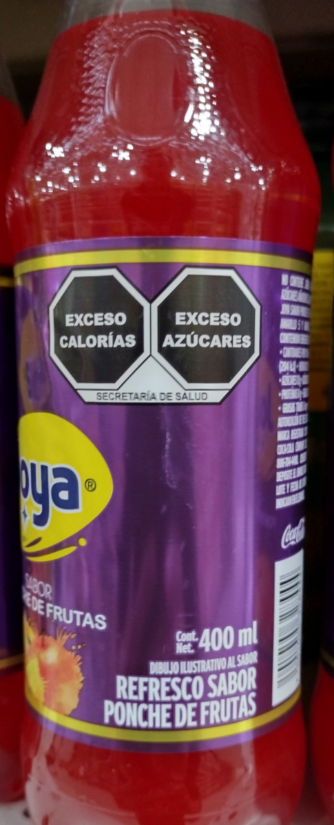 12X JOYA SABOR FRUTA REFRESCO AUTENTICA MEXICANA / MEXICAN JOYA FRUIT PUNCH FLAVOR SODA - 12 BOTTLES OF 400ml EACH - FREE SHIPPING