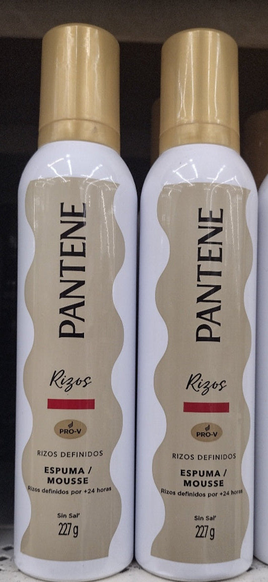 2X PANTENE RIZOS DEFINIDO ESPUMA MOUSSE - CURLY HAIR MOUSSE- 2 of 227g EACH - FREE SHIPPING
