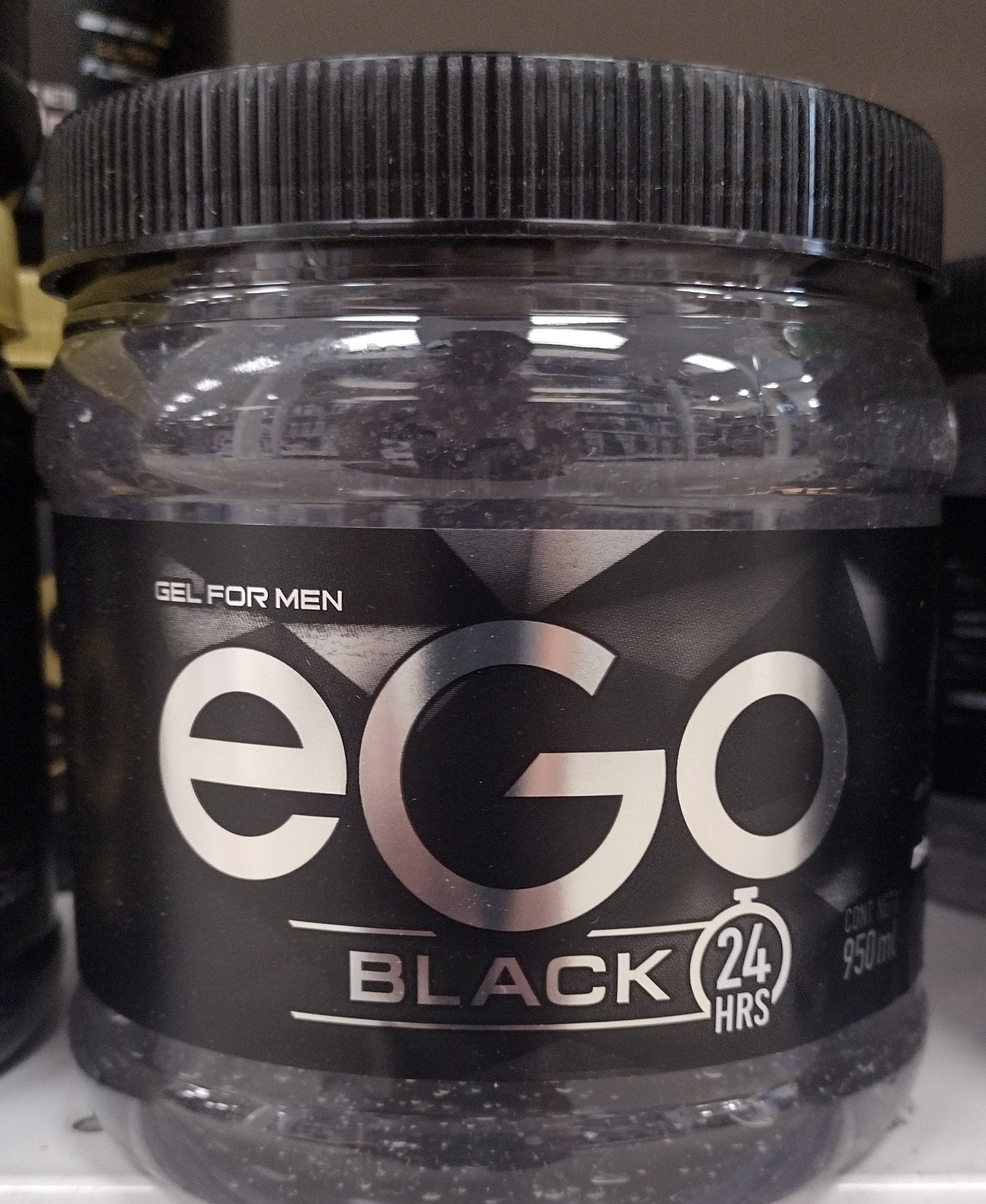 EGO BLACK HAIR GEL MAXIMUM HOLD / GEL PARA CABELLO FIJACION MAXIMA - BIG 950ml (32 OUNCES ) EACH- FREE SHIP