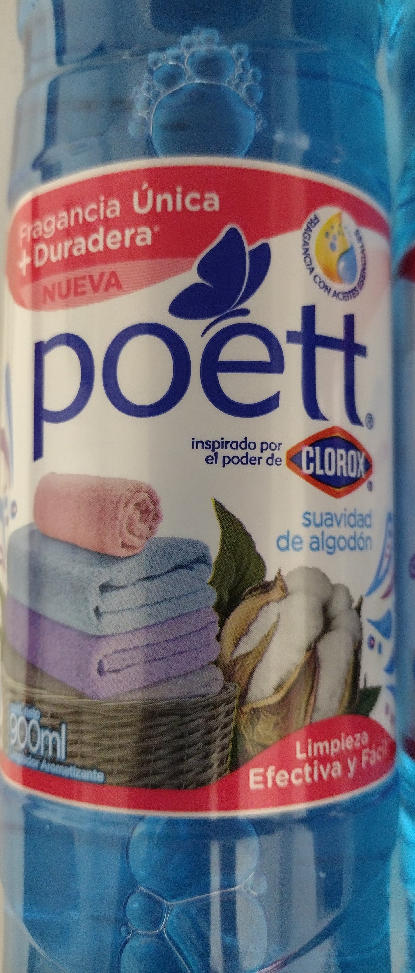2X POETT SUAVIDAD DE ALGODON / SOFT COTTON SCENT CLEANSER - 2 BOTTLES OF 900ml EACH - FREE SHIPPING