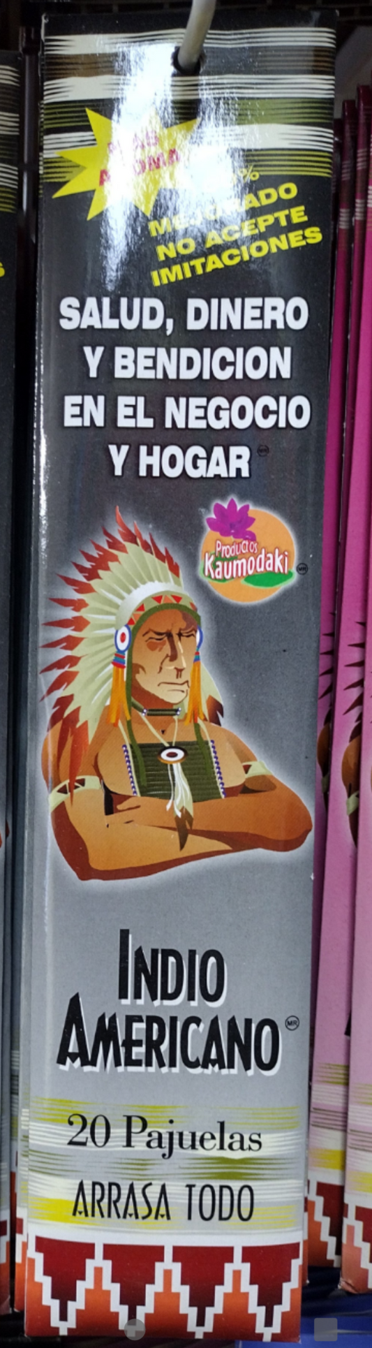 INDIO AMERICANO INCIENSO ARRASA TODO / TOTAL CLEANSING   INCENSE - 3 CAJAS DE 20 PAJUELAS C/U - ENVIO GRATIS