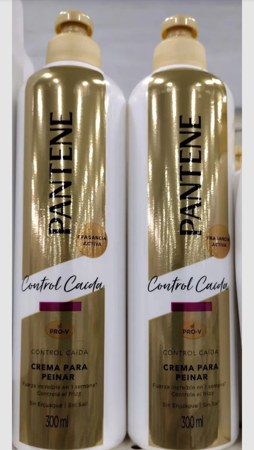 2x pantene control caida crema para peinar hair loss cream - 2 grandes 300ml c/u free priority shipping