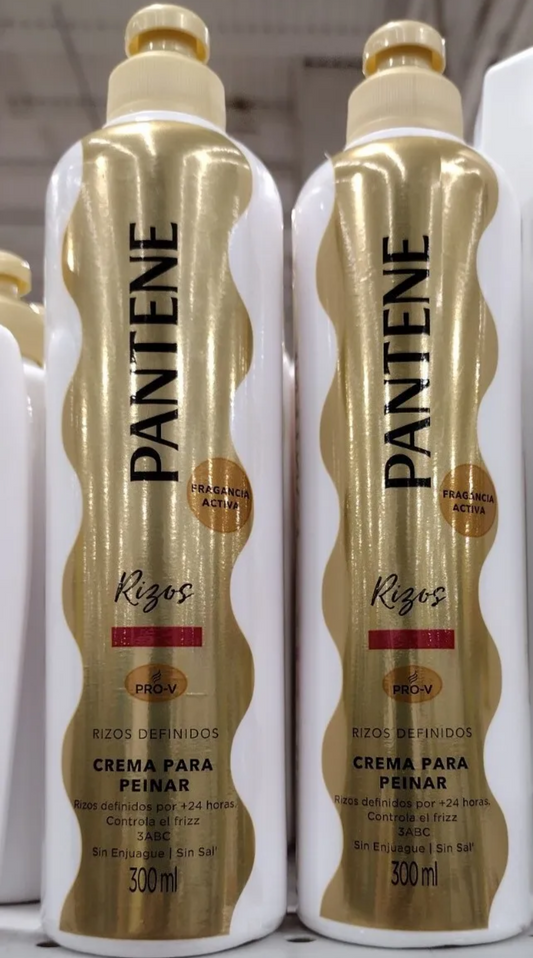 2x pantene rizos definido crema para peinar curly hair cream - free priority shipping