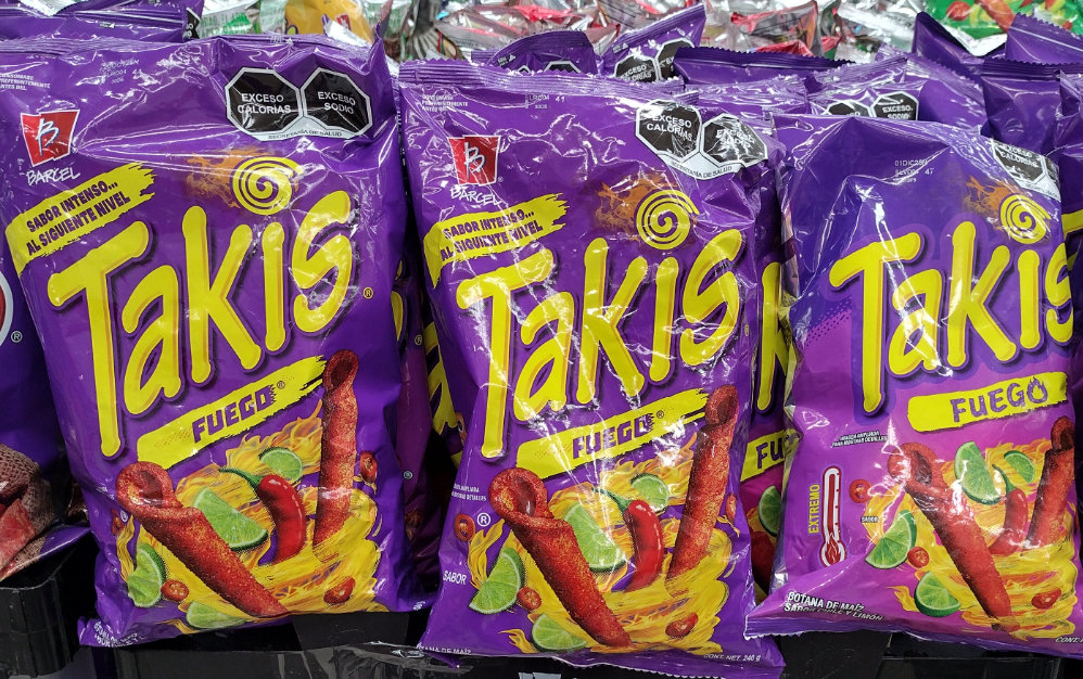3X TAKIS FUEGO CHIPS DE MEXICO / MEXICAN CHIPS - 3 BOLSAS GRANDES DE 240g (8.5oz)c/u - FREE SHIPPING