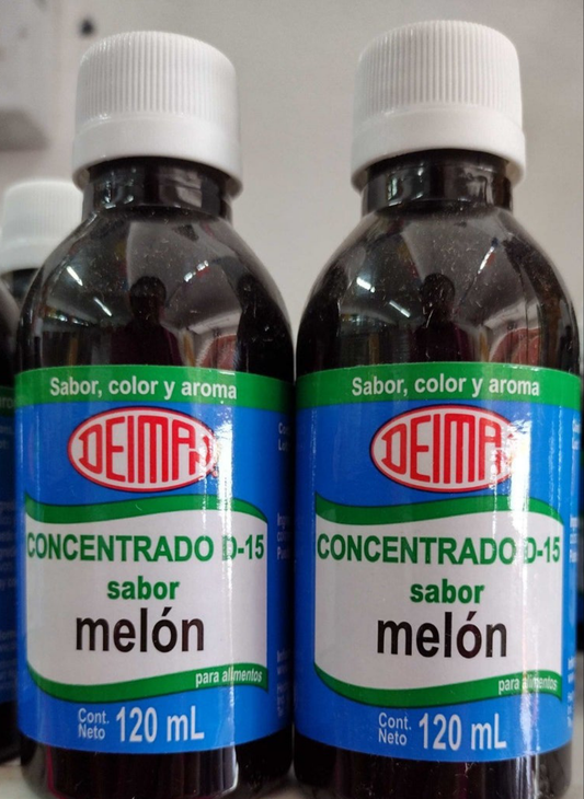 DEIMAN MELON SABORIZANTE CONCENTRADO / CANTALOUPE FLAVOR CONCENTRATE - 2 BOTTLES OF 120ml EACH - FREE SHIPPING