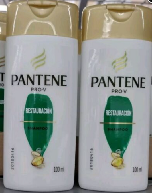 PANTENE RESTAURACION ( RESTORATION ) SHAMPOO - 2 FRASCOS DE 100ml CADA UNO. ENVIO GRATIS