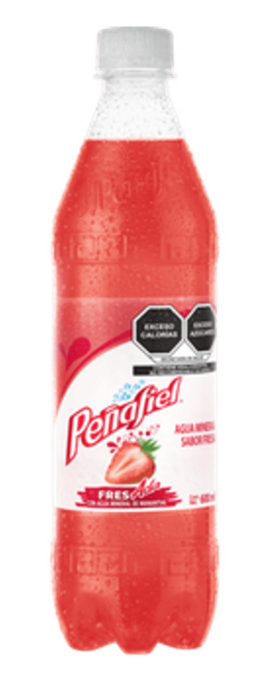 PENAFIEL AGUA MINERAL FRESADA / STRAWBERRY FLAVOR MINERAL WATER - 12 PACK 600ml EACH - FREE SHIPPING