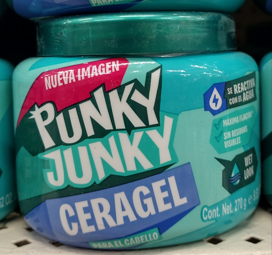 PUNKY JUNKY HAIR GEL CERA ( GEL PARA CABELLO ) - JAR OF 270G - FREE SHIPPING