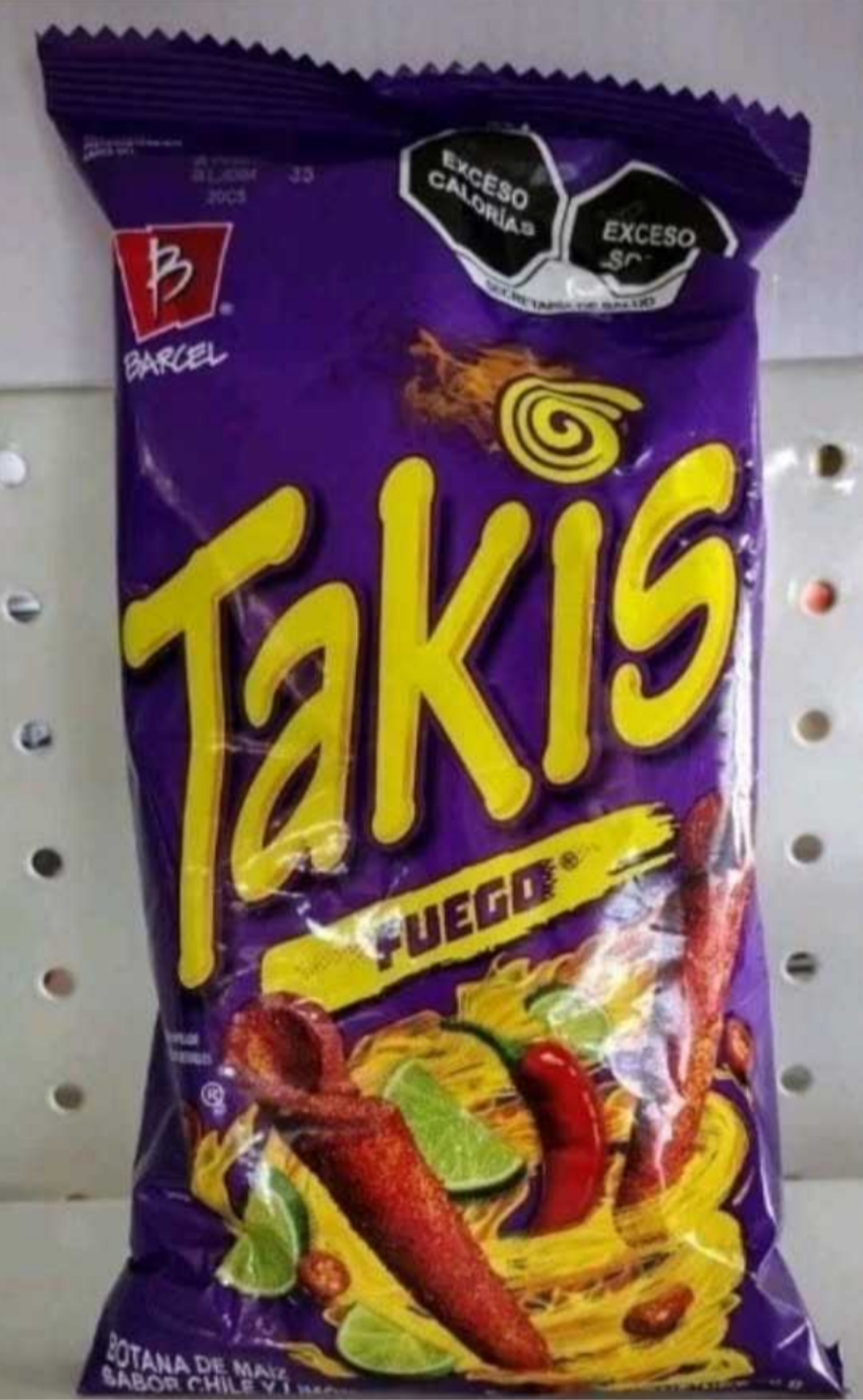 3X TAKIS FUEGO CHIPS DE MEXICO / MEXICAN CHIPS - 3 BOLSAS GRANDES DE 240g (8.5oz)c/u - FREE SHIPPING