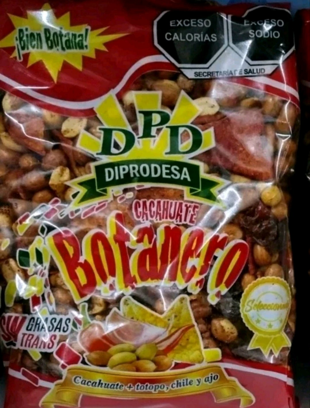 2X DPD CACAHUATE BOTANERO MEXICANO / HOT AND SPICY MEXICAN PEANUTS - 2 BIG BAGS OF 902g EACH - FREE SHIPPING