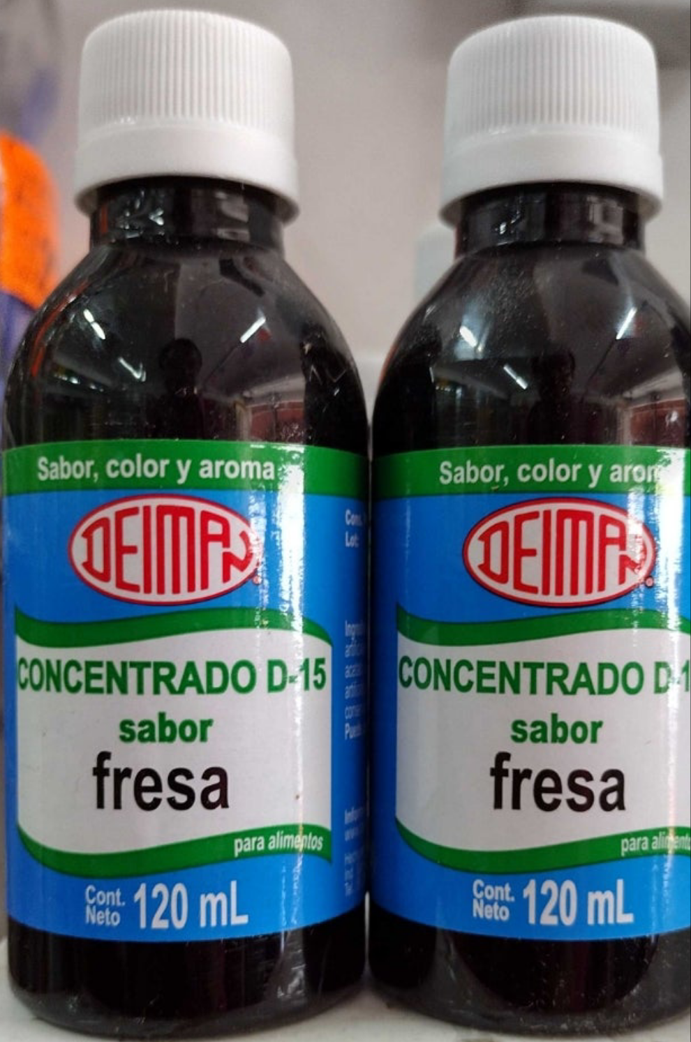 DEIMAN FRESA SABORIZANTE CONCENTRADO / STRAWBERRY FLAVOR CONCENTRATE - 2 BOTTLES OF 120ml EACH - FREE SHIPPING
