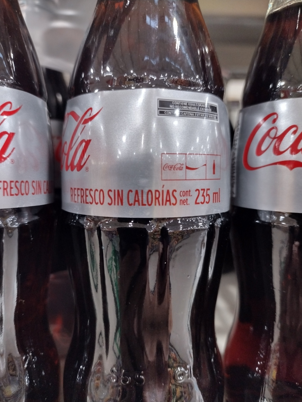 COCA COLA LIGHT AUTENTICA MEXICANA / MEXICAN SODA - 6 GLASS BOTTLES OF 235ml EACH - FREE SHIPPING